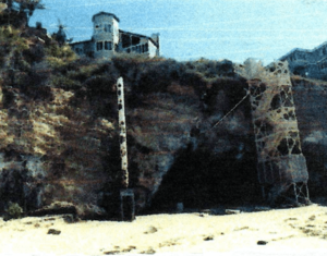 Laguna Beach ocean-view home with natural sea cave beneath.