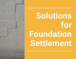 solutions for settling foundation