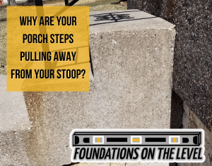 Discover the reasons that your porch steps are pulling away from your stoop.