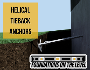 Helical tieback anchors can be used to stabilize your retaining wall.