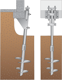 Helical piers foundation repair 